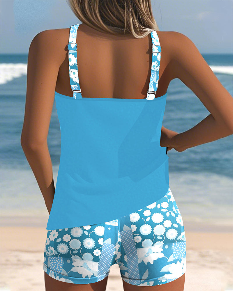 Sabrina | Maillot De Bain 2 Pièces Confortable À Motif Floral