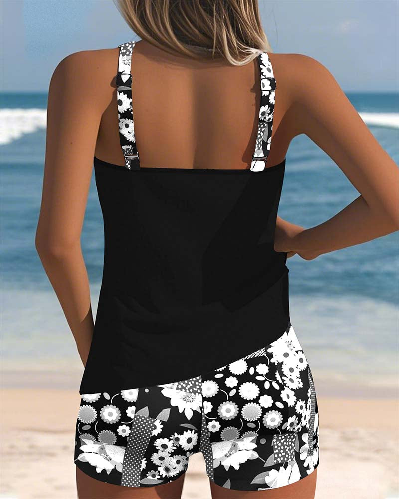Sabrina | Maillot De Bain 2 Pièces Confortable À Motif Floral