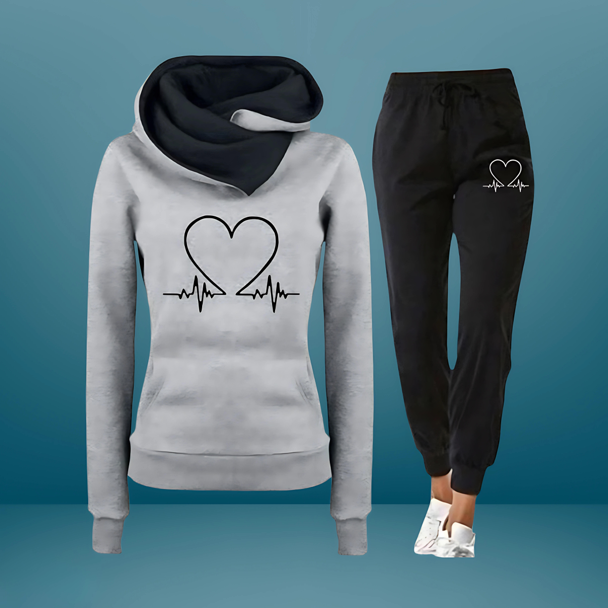 Julia | T-Shirt Heartbeat Élégant