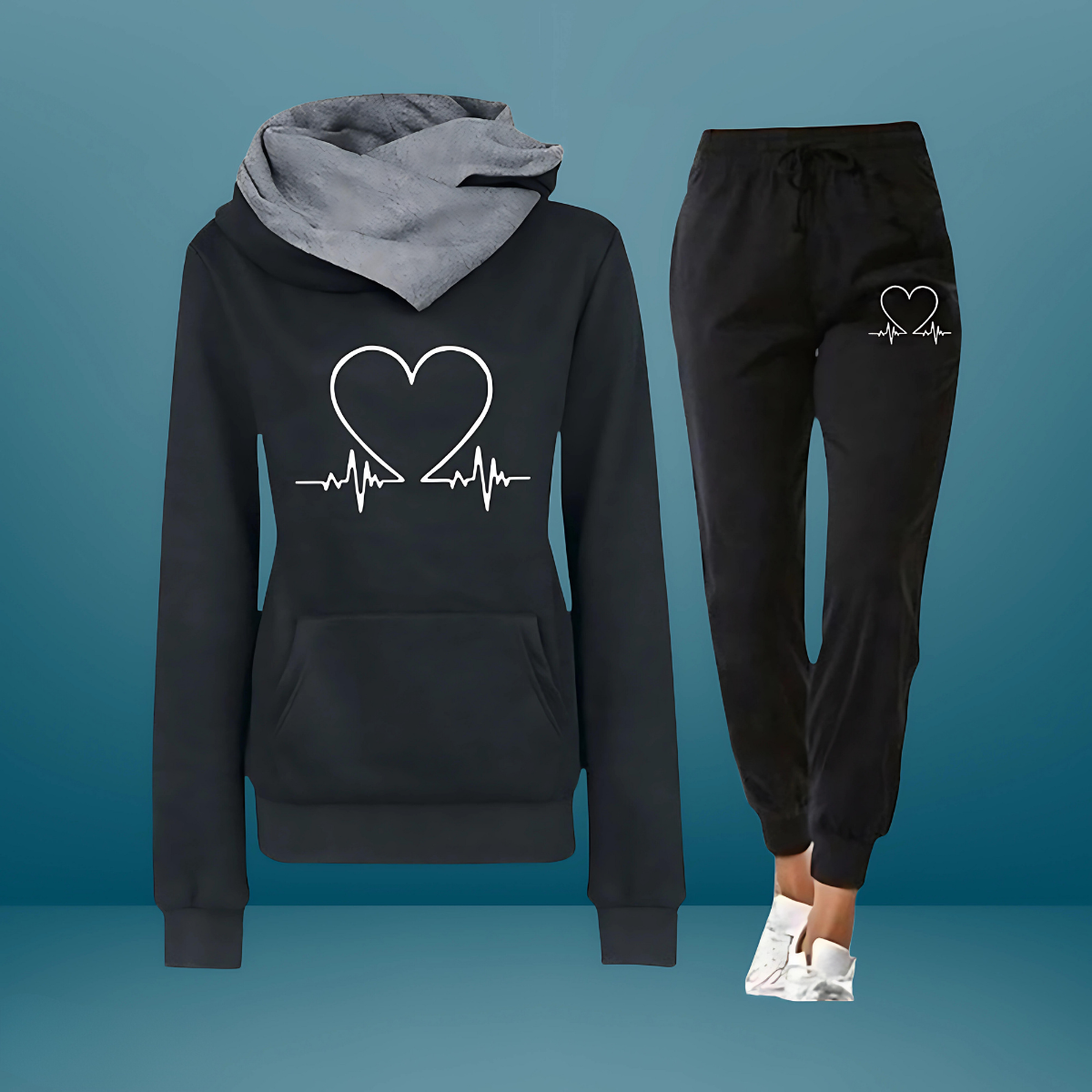 Julia | T-Shirt Heartbeat Élégant