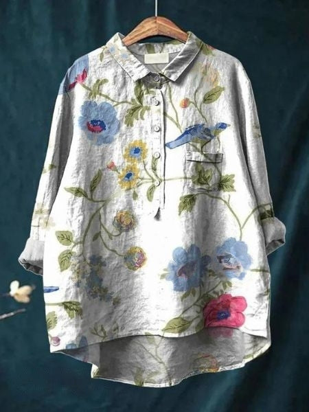 Céleste | Blouse Florale Élégante et Polyvalente