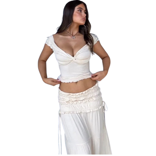 Xianna | Ensemble assorti jupe et top | Été