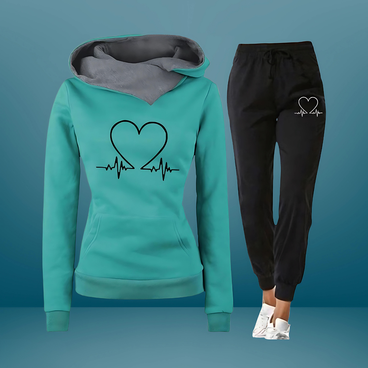 Julia | T-Shirt Heartbeat Élégant