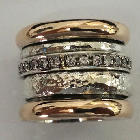Bague Vintage En Or Et Argent